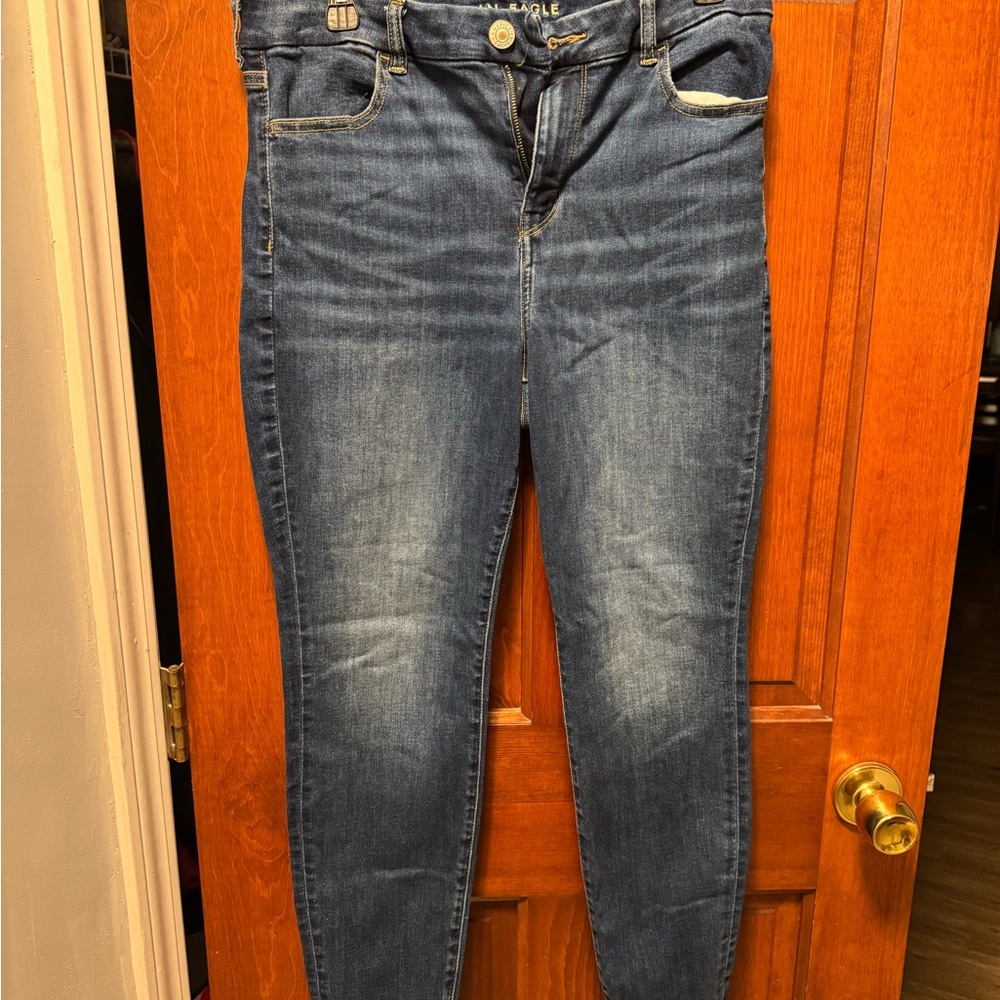 American Eagle Outfitters Dark Blue Skinny Jeans